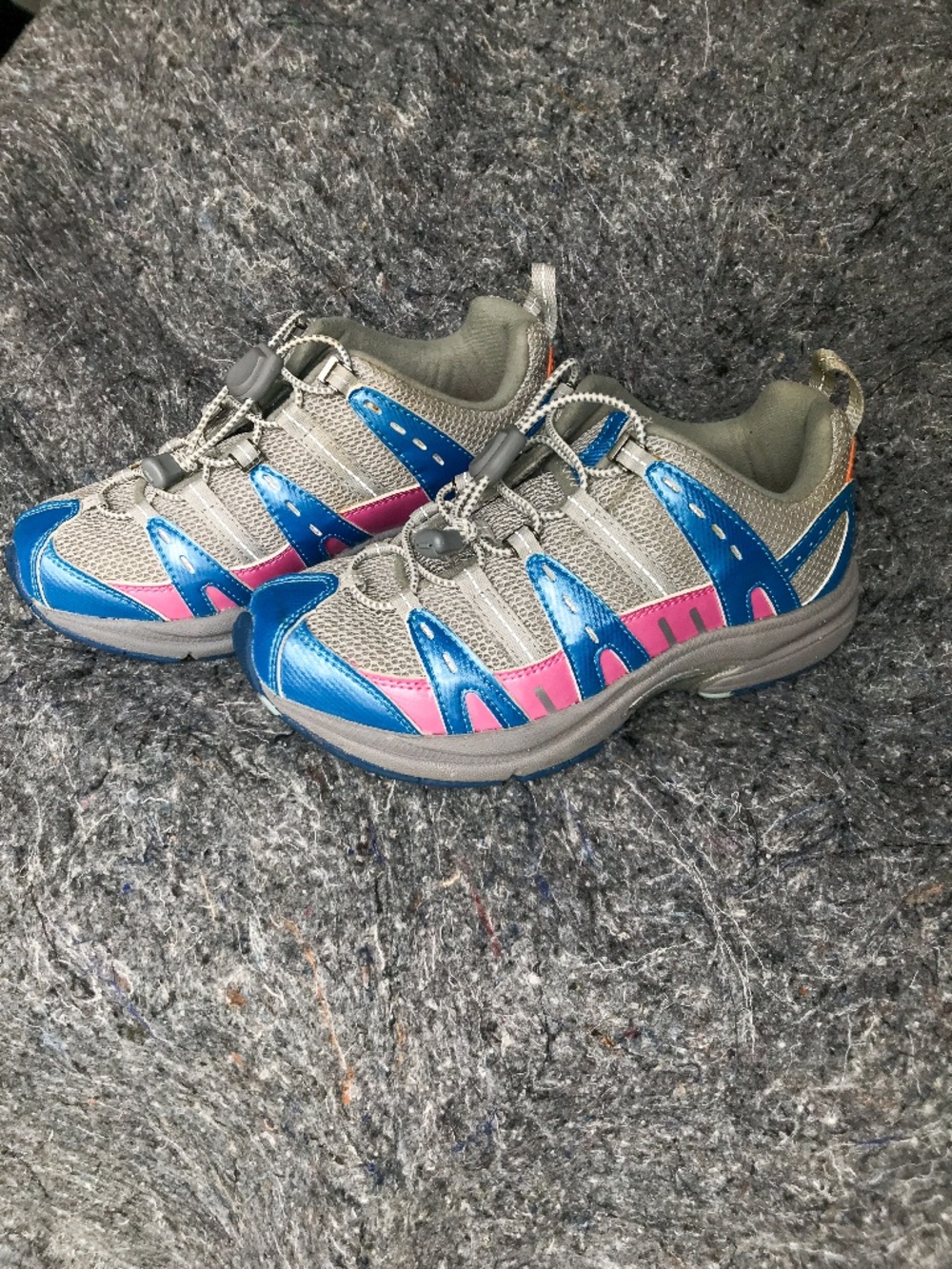 Dr Comfort Women's Sneakers Orthopedic size 6 W Blue Pink Grey
